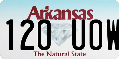AR license plate 120UOW