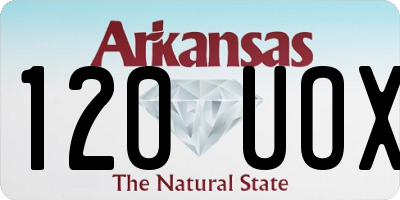 AR license plate 120UOX