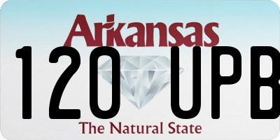 AR license plate 120UPB
