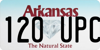 AR license plate 120UPC