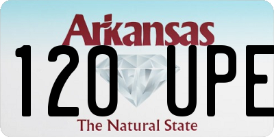 AR license plate 120UPE