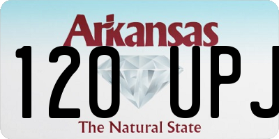 AR license plate 120UPJ