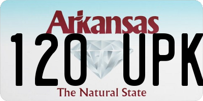 AR license plate 120UPK