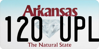 AR license plate 120UPL