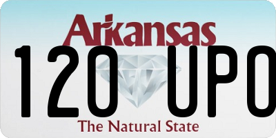 AR license plate 120UPO