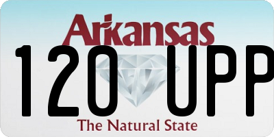 AR license plate 120UPP