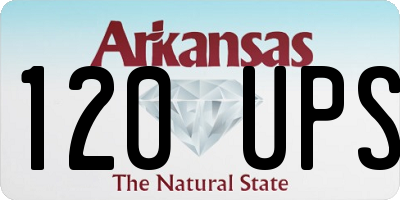 AR license plate 120UPS