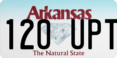 AR license plate 120UPT