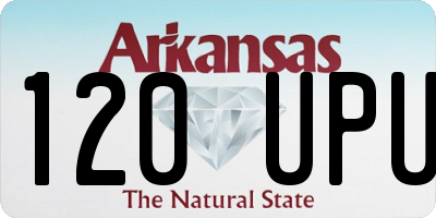 AR license plate 120UPU