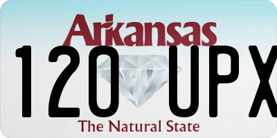 AR license plate 120UPX