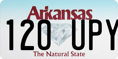 AR license plate 120UPY