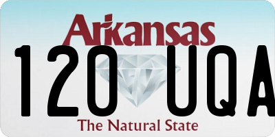 AR license plate 120UQA
