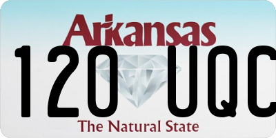 AR license plate 120UQC