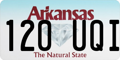 AR license plate 120UQI