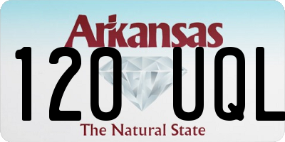 AR license plate 120UQL