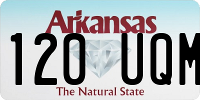AR license plate 120UQM