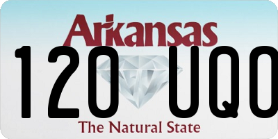 AR license plate 120UQO