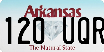 AR license plate 120UQR