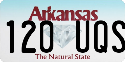 AR license plate 120UQS