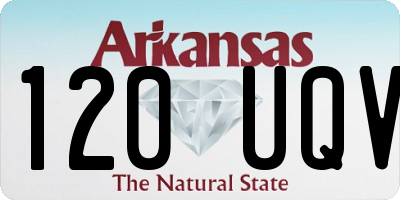 AR license plate 120UQV