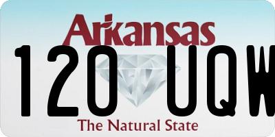 AR license plate 120UQW