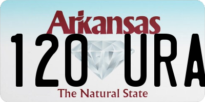 AR license plate 120URA