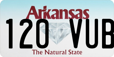 AR license plate 120VUB