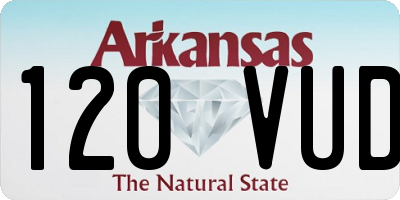 AR license plate 120VUD