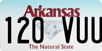 AR license plate 120VUU