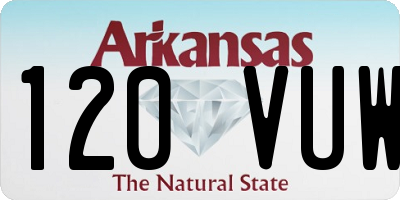 AR license plate 120VUW