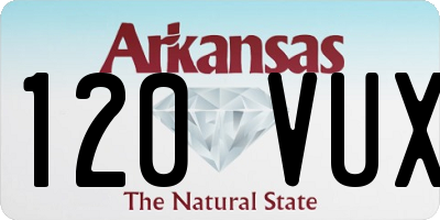 AR license plate 120VUX