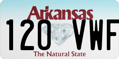 AR license plate 120VWF