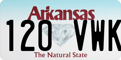 AR license plate 120VWK