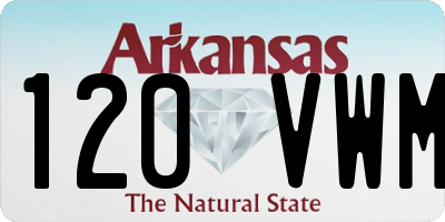 AR license plate 120VWM