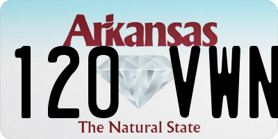 AR license plate 120VWN