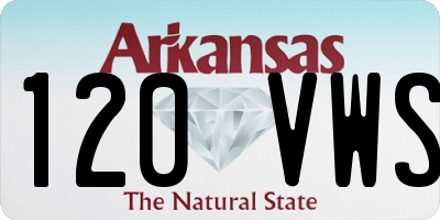 AR license plate 120VWS