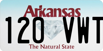 AR license plate 120VWT