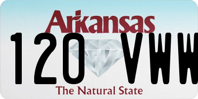 AR license plate 120VWW