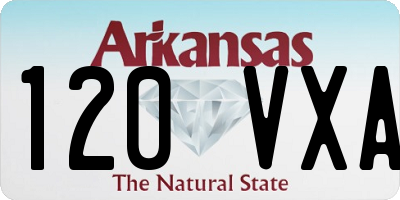 AR license plate 120VXA