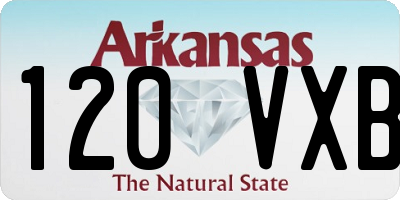 AR license plate 120VXB