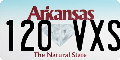 AR license plate 120VXS