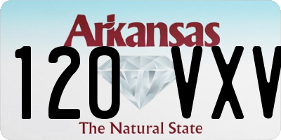 AR license plate 120VXV