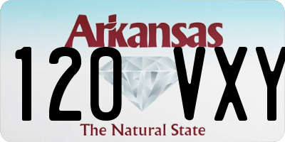 AR license plate 120VXY