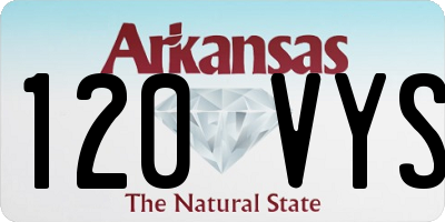 AR license plate 120VYS