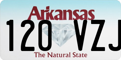 AR license plate 120VZJ