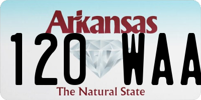 AR license plate 120WAA