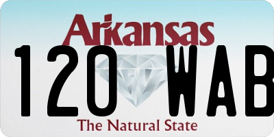 AR license plate 120WAB