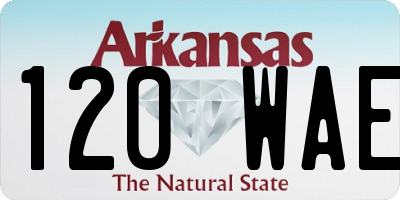 AR license plate 120WAE
