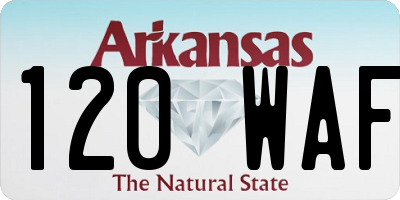 AR license plate 120WAF