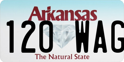 AR license plate 120WAG